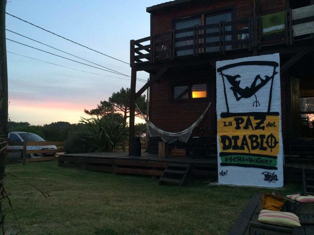 Cabanas La Paz Del Diablo Villa Punta Del Diablo Rom bilde